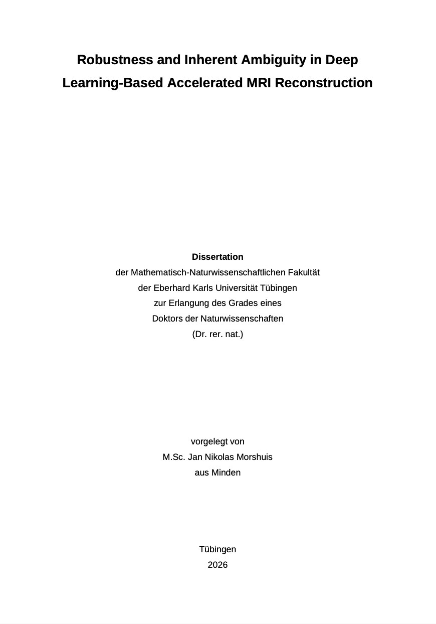 Title page of Jan Nikolas Morshuis' dissertation